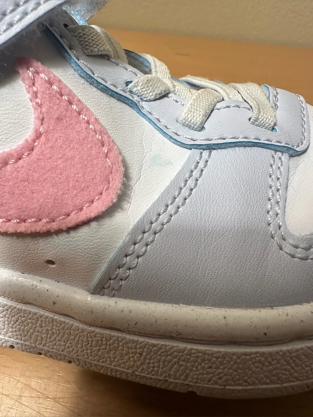Nike Court Borough Low Essential White Rising Pink Shoes Size 11C